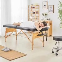 Meistverkaufter Professioneller Tragbarer Großer Massagetisch für Schönheitssalons, Klappbarer Holz-Hydrotherapie-Massagetisch