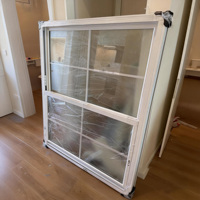 Ventanas de PVC de Bajo Consumo Energético, Plegables, de Vidrio, a Prueba de Huracanes, con Marco de Malla de Seguridad Personalizada en Pequeños Lotes
