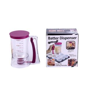 Kitchen Batter Dispenser 900ml Manual Release Purple And Red ABS <b>Dough</b> <b>Divider</b> For Pancakes Muffins Baking - Product Image 3