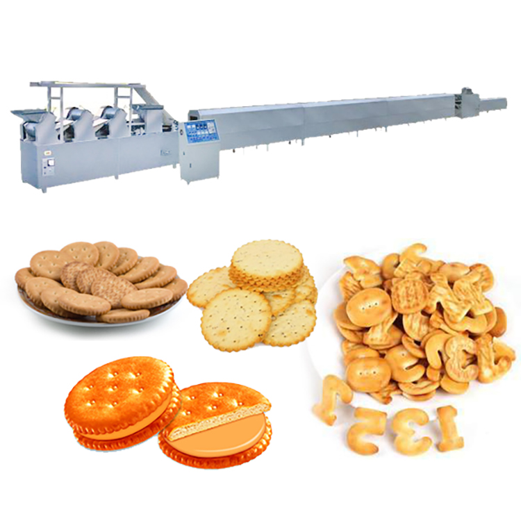 Soft and hard biscuit production line with small capacity chinese biscuit machine biscuit plant