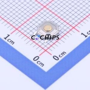 TS-1187F-015E Tactile Switch SMD,5.2x5.2mm Switch Single Pole Single Throw Round Button 2.6N Vertical Mount - Product Image 1