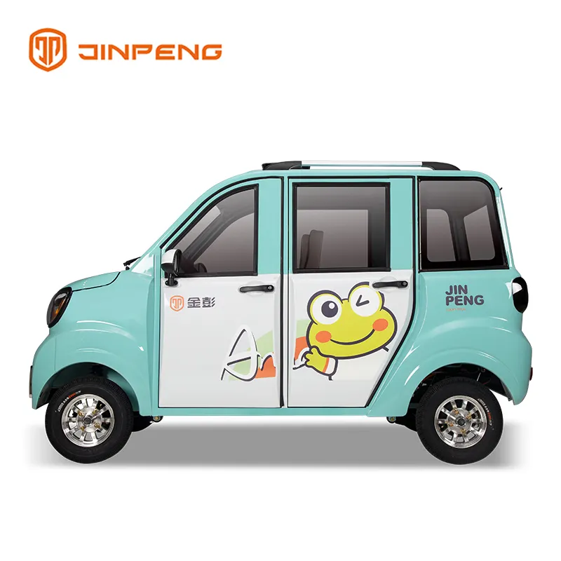 Jinpeng EEC-COC EU市場電気自動車4席4ドアクローズドキャビン電気自動車4輪大人用自動車動機ミニカーfac