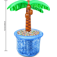 Palmier gonflable de 60 pouces, refroidisseur d'air, décorations de fête d'anniversaire, plastique écologique, thème tropical de plage en plein air