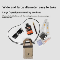 Tas Jinjing Hewan Peliharaan Outdoor dengan Tali yang Dapat Disesuaikan, Desain Tahan Air, Dispenser Kantong Sampah Terintegrasi, Tas Selempang Praktis