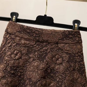 Nueva Falda Midi Vintage de Cintura Alta 2026, Versátil con Estampado Floral Calado y Gran Vuelo Tipo Paraguas para Mujer al por Mayor - Product Image 2