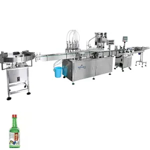 30ml liquor plastic bottle filling capping machine for spirits gin rum brandy plastic vodka blue bottle filling machine line