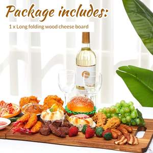 <span class=keywords><strong>Grande</strong></span> <span class=keywords><strong>planche</strong></span> à découper pliante en bois d'acacia Bloc à découper multifonctionnel avec poignée Nouvelle <span class=keywords><strong>grande</strong></span> <span class=keywords><strong>planche</strong></span> à découper pour la cuisine - Product Image 4