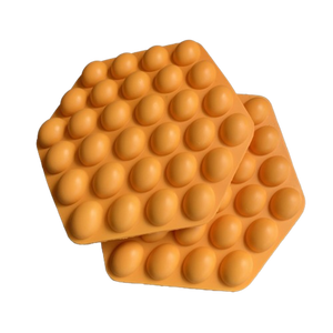 Gaufre bulle artificielle dorée classique originale, style Hong Kong, 3D, croustillante et moelleuse, modèle de présentation, lait, sucre, chocolat - Product Image 1