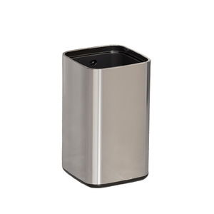 Stainless Steel Square Double Layer Trash Can 12L Indoor Modern Design For Bathroom Kitchen Living Room Bedroom - Product Image 3