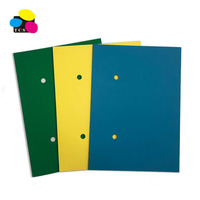Carpeta de archivos de papel de alta calidad nueva de color surtido al por mayor con clips