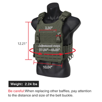 IDOGEAR 500D Nylon Gilet Tactique 500D Nylon Découpe Laser Modulaire Chasse Libération Rapide Combat Formation Autodéfense Fourniture