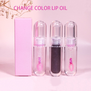Venta al por mayor <span class=keywords><strong>niñas</strong></span> lindo brillante brillo cosmético OEM árnica sabor a fruta suave a granel claro brillo de labios Etiqueta Privada - Product Image 3