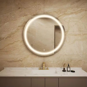 A touch switch <b>frameless</b> <b>mirror</b>, with double frosted lighting strips, is fashionable and durable, and is versatile and latest. - Product Image 4