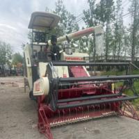 Moissonneuse-batteuse d'occasion Shuangjia pour riz, blé, maïs, céréales, moteur 135 CV, transmission renforcée 100, capacité 1,6 m³