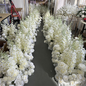 Decorazione di Fiori Artificiali Bianchi di Lusso IFG, 2,5 Piedi di Altezza, per Corridoio Nuziale - Product Image 3