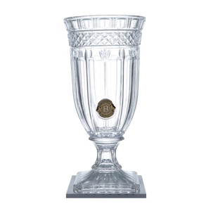 Lussuoso <span class=keywords><strong>vaso</strong></span> di cristallo <span class=keywords><strong>con</strong></span> decorazioni per la casa <span class=keywords><strong>con</strong></span> piedi e linee dorate per la composizione floreale della tavola dell'hotel di casa - Product Image 4