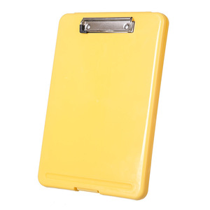 <b>Plastic</b> Document Box A4 File Organizer With Lid Yellow Large Capacity Office Storage <b>Folder</b> For Papers And Notes - Product Image 4