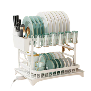 Gran oferta, <span class=keywords><strong>de</strong></span> 2 niveles <span class=keywords><strong>de</strong></span> cocina <span class=keywords><strong>de</strong></span> Metal estante <span class=keywords><strong>de</strong></span> almacenamiento, encimera, <span class=keywords><strong>fregadero</strong></span>, organización, <span class=keywords><strong>escurridor</strong></span> <span class=keywords><strong>de</strong></span> secado <span class=keywords><strong>de</strong></span> <span class=keywords><strong>platos</strong></span> con estante montado en la pared, almacenamiento <span class=keywords><strong>de</strong></span> ollas - Product Image 1