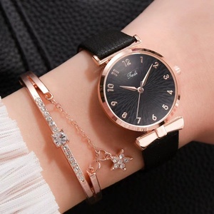 Reloj de cuarzo de estilo coreano para mujer, diseño de girasol, correa de cuero de 16mm, caja de aleación de 35mm, cristal Digital versátil a la moda - Product Image 4