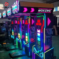 Machine d'arcade de boxe Fist Kick PK King Fighters, à monnayeur, construction en métal, plastique et acrylique, intégrée, garantie 1 an, version anglaise