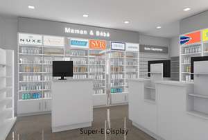 Étagères de <span class=keywords><strong>pharmacie</strong></span> sur mesure, présentoir pour magasin de cosmétiques, armoire de présentation pour magasin médical, design d'intérieur - Product Image 6