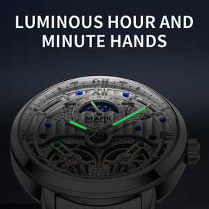<span class=keywords><strong>Orologi</strong></span> Meccanici Automatici Mark Fairwhale per Uomo, Alta <span class=keywords><strong>Qualità</strong></span>, Tourbillon, Piccoli <span class=keywords><strong>Orologi</strong></span> da Polso Impermeabili, <span class=keywords><strong>Orologi</strong></span> Scheletrati FW-6023 - Product Image 3