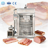 Fumoir automatique pour viande, poisson et saucisses, séchoir à viande fumée, four de fumage commercial avec fumage à froid/à chaud