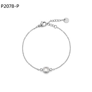 Amy Amy Fashion <b>Bracelet</b> P2078 Silver Plated Chain With Zircon <b>Stone</b> Classic Women's Jewelry Gift - Product Image 2