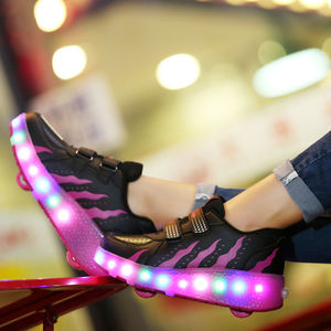 Zapatillas de Moda con Ruedas Retráctiles y Luces LED Recargables por USB para Niños Pequeños, Venta Directa de Fábrica - Product Image 6