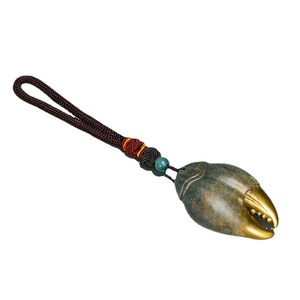 Copper Art Workshop Brass Crab Claw Fidget <b>Toy</b> Handheld Stress Reliever Gift For Adults Unisex Metal Craft - Product Image 2