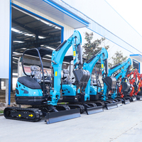 LIVRAISON GRATUITE Mini petite pelleteuse CE/EPA/EURO 5 Vente en gros de Chine Mini pelles compactes marteau 1 tonne 1.2 tonnes Prix de vente