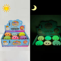Vente en gros de jouets sensoriels doux arc-en-ciel, phosphorescents, grands et géants, scintillants, en forme de boulette mystère, anti-stress, en boîte surprise