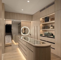 CBMMart Factory Supply Walk in Placard Armoire personnalisée et porte en verre Armoire Design in Bedrooms Walk