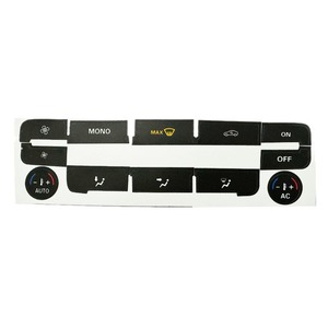 Autocollant de réparation des boutons de climatisation de voiture, pour Ford AC S Max Mondeo, autocollants intérieurs adhésifs en PVC noir et argent - Product Image 4