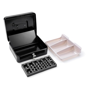 Caja Metálica Grande Deslizable <span class=keywords><strong>para</strong></span> <span class=keywords><strong>Dinero</strong></span> con Compartimento <span class=keywords><strong>para</strong></span> Monedas, Caja de Ahorro <span class=keywords><strong>para</strong></span> Euros, Caja Registradora <span class=keywords><strong>para</strong></span> Supermercado/Tienda, Uso Transfronterizo - Product Image 3