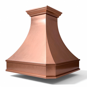 定制岛式铜制抽油烟机，手工锤制围裙式设计，按订单制作，适用于豪华别墅厨房 - Product Image 5