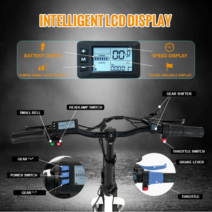 Vélo Électrique Hybride Pliant Femme Urbain Économique avec Pneus Larges, Écran LCD, Cadre en Aluminium et Freins à Disque - Product Image 5