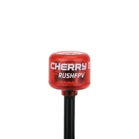 1 antenne FPV RUSHFPV Cherry 2 en plastique 5,8 GHz 1,8 dBi SMA UFL MMCX pour drone de course Freestyle H2, fabriquée en Chine continentale