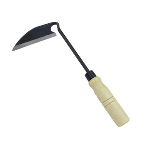 Faucille incurvée en acier de style japonais, outil de jardinage forgé pour <span class=keywords><strong>le</strong></span> désherbage et <span class=keywords><strong>le</strong></span> creusement en extérieur, pour la cueillette de la poire <span class=keywords><strong>sauvage</strong></span> - Product Image 4