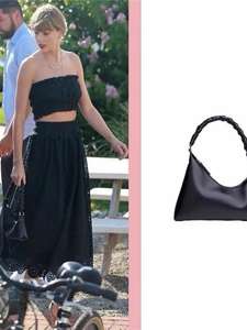 Bolso de hombro suave para mujer Star with the Same, pequeño, trenzado, con diseño de frijol dorado, para llevar bajo el brazo - Product Image 6