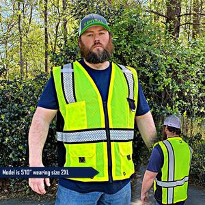 Polyurethaan FrogWear ANSI 107 Gevoerd Winter Parka Jas met 3 M <span class=keywords><strong>Scotchlite</strong></span> Reflecterende en Polar Fleece Voering - Product Image 2