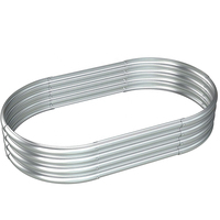 Winslow & Ross Lit surélevé pour potager de 15cm de hauteur personnalisé Lit de jardin surélevé en métal galvanisé