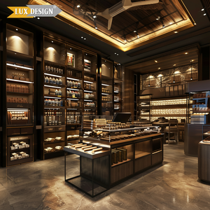 Tienda de cigarros de gama alta Muestra Escaparate Exhibición de tabaco Tienda de cigarros Diseño de interiores - Product Image 1