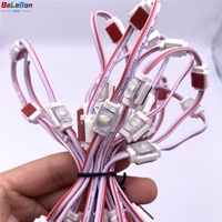 Module LED extérieur étanche à puce unique 1 SMD 2835 avec lentille, mini format, 12V, pour lettres lumineuses de petite taille