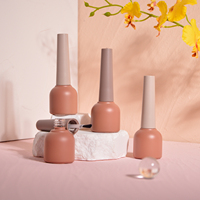 Bouteille en verre de vernis à ongles vide OEM personnalisée en usine bouteille de vernis à ongles Gel super fort LED/UV pour utilisation en salon d'art des ongles