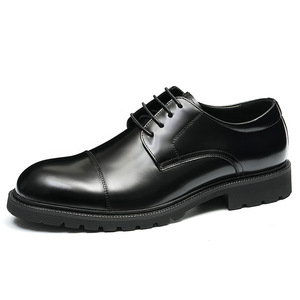 Mocassins respirants et confortables, chaussures de marche décontractées pour hommes de haute qualité, chaussures en cuir à bout rond et plateforme - Product Image 6