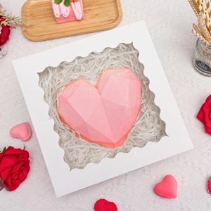 Scatola di Carta Personalizzata per Alimenti, Stampata in <span class=keywords><strong>Rosa</strong></span>, con Finestra Trasparente, per <span class=keywords><strong>Pasticceria</strong></span> e Confezioni di Dolci - Product Image 4