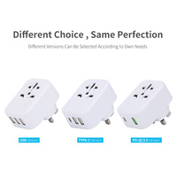 Tipe-C Cepat Charger USB UK Wall Charger Power Adaptor Smart Plug Universal Travel Adapter