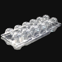 12 trous PVC PET transparent rectangulaire en plastique blister plateau à oeufs boîte à oeufs en plastique