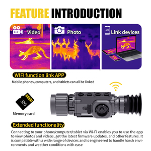 กล้องถ่ายภาพความร้อนอัจฉริยะ CaseeDa TS219 สำหรับการล่าสัตว์ เครื่องตรวจจับอินฟราเรด WIFI ระยะตรวจจับหลายสี ระยะเลเซอร์ 1500 ม. กล้องมองกลางคืน 8x Laser Ra - Product Image 5